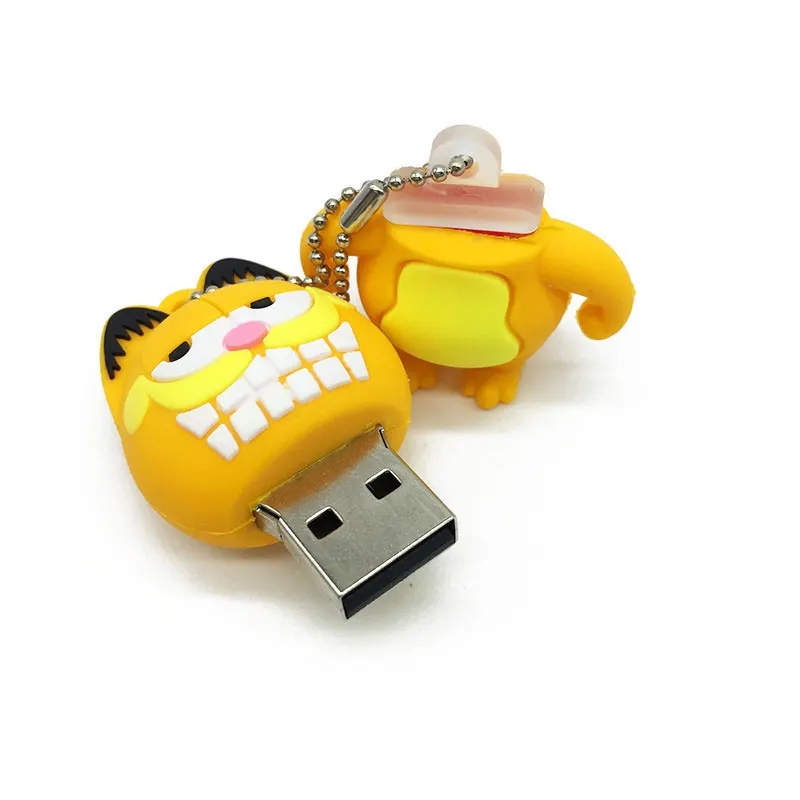 usb флеш-накопитель 128 ГБ мультяшный карфилд usb 2,0 накопитель 4 ГБ 8 ГБ 16 ГБ 32 ГБ 64 ГБ креативный Флешка USB карта памяти для ребенка