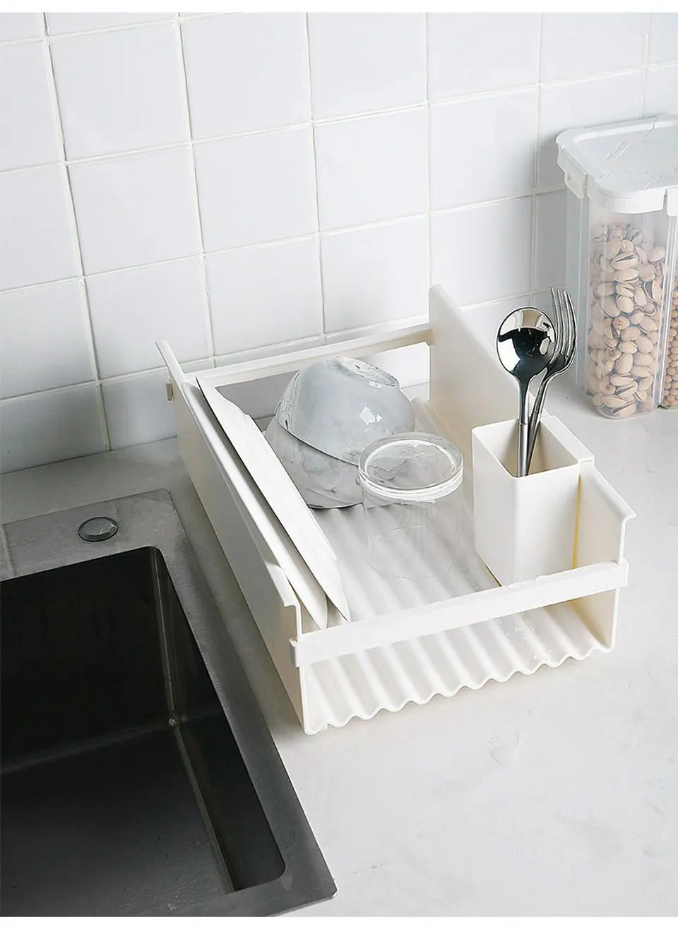Кухонная раковина сливная стойка пластиковая тарелка лоток-сушилка губка ткань мыло коробка для хранения держатель сушилка над раковиной столешница Органайзер