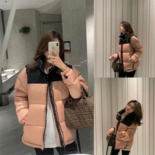 

Down Jacket Autumn and Winter New Style Plus Down Thick Thick Warm Down Jacket White Duck Down Solid Color Stitching Down Jacket
