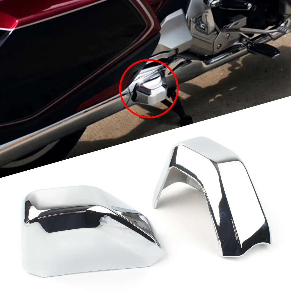 

2Pcs Motorcycle Engine Shroud Anti-Fall Bar Cover Chrome ABS Decorate Trim For Honda Gold Wing GL1800 2018 2019 2020