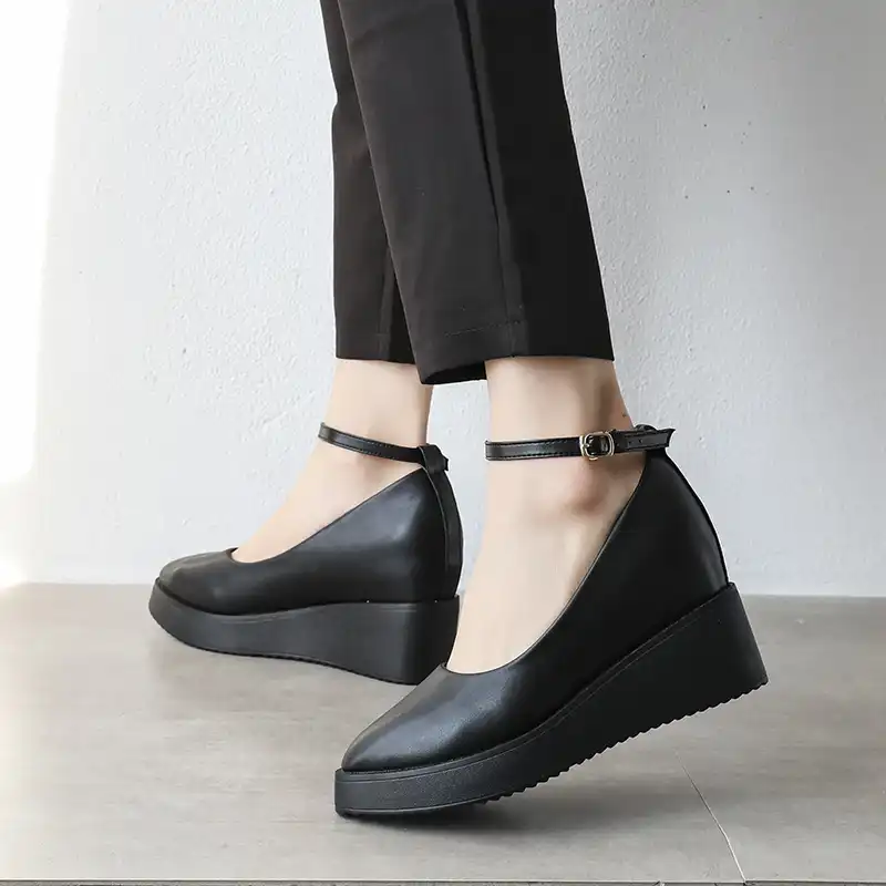 cheap black work shoes