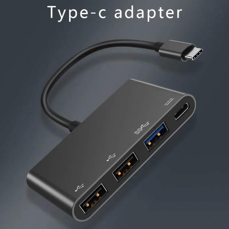 Usb-хаб type C к USB конвертер type-C зарядный порт алюминиевый концентратор для MacBook многоцелевой адаптер