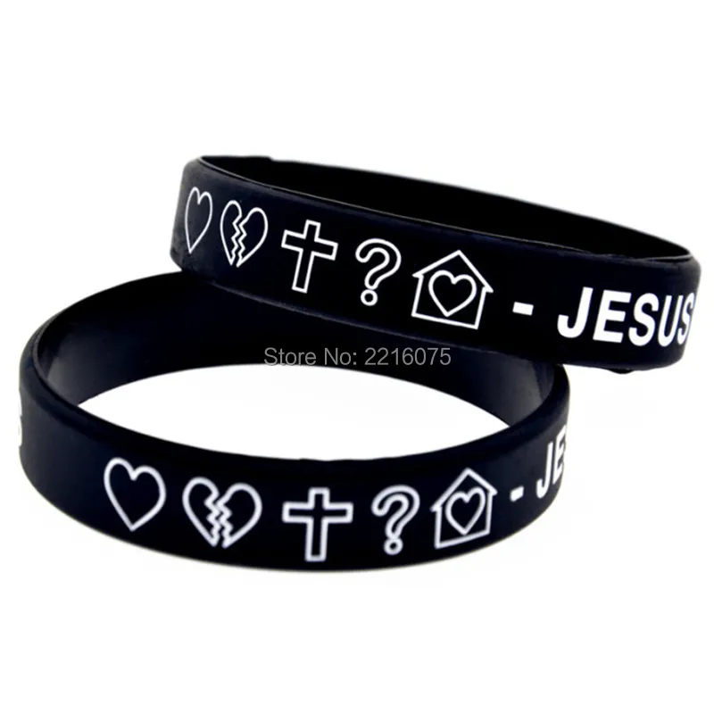 300 шт браслет «Jesus» силиконовые браслеты dhl A