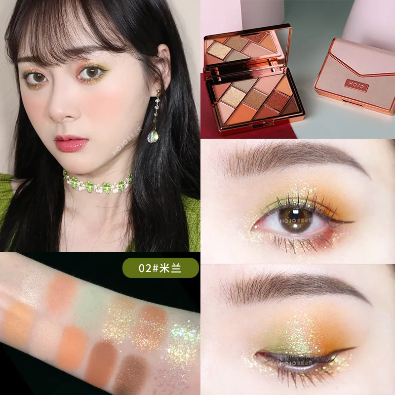 Fashion Weekly Magazine Shining Eye Shadow Textured Leather Matte Glitter Shimmer Nude Long lasting Pigment Beauty Eye Makeup