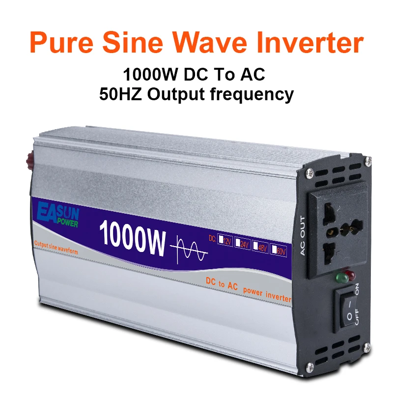 Wafel schade Aanmoediging 1000W Pure Sinus Omvormer Dc 12V/ 24V Naar Ac 220V Converte Led Display  draagbare Auto Omvormer|Omvormers & Converters| - AliExpress