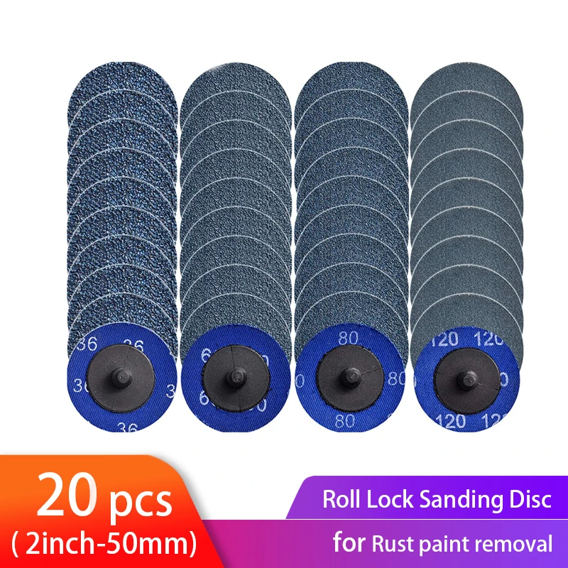 2-Zirconia-Quick-Change-Sanding-Discs-Roll-Lock-R-Type-Sandpaper ...