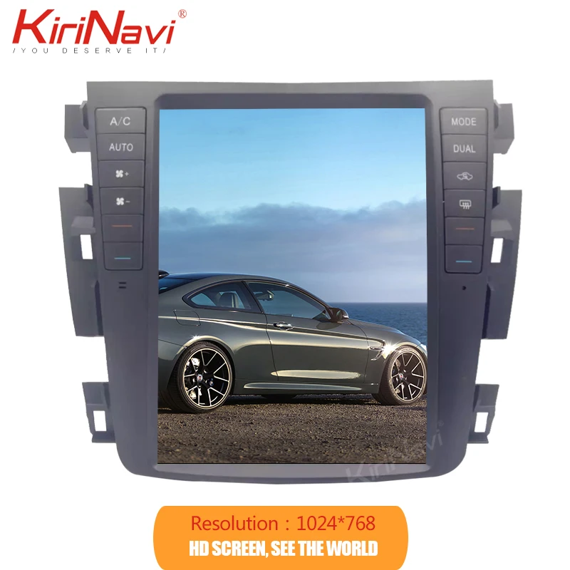 KiriNavi вертикальный экран Tesla style 10," 1Din Android 8,1 автомобильный Радио gps навигатор для Nissan Teana автомобильный dvd-плеер 2003-2008