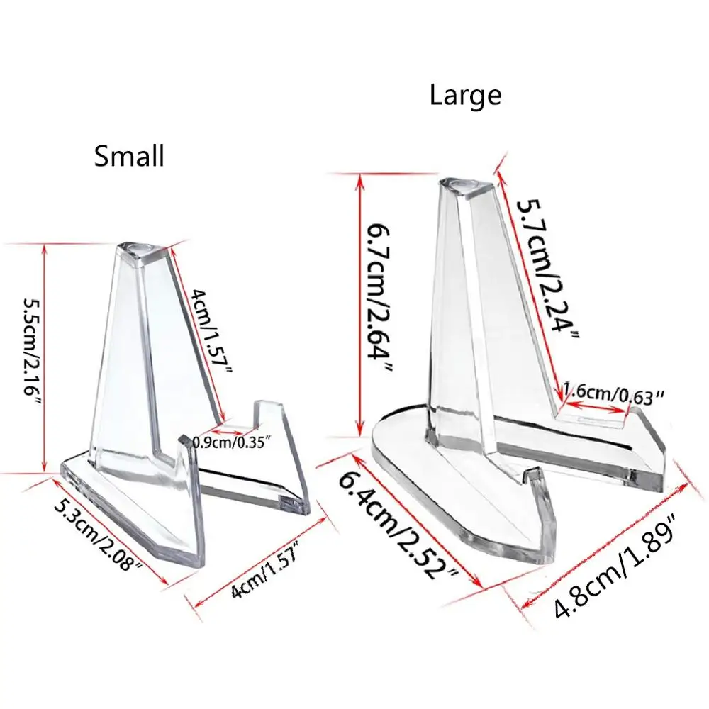 10 шт./упаковка акриловые мини подставки для монет|Подставки хранения и стеллажи| |