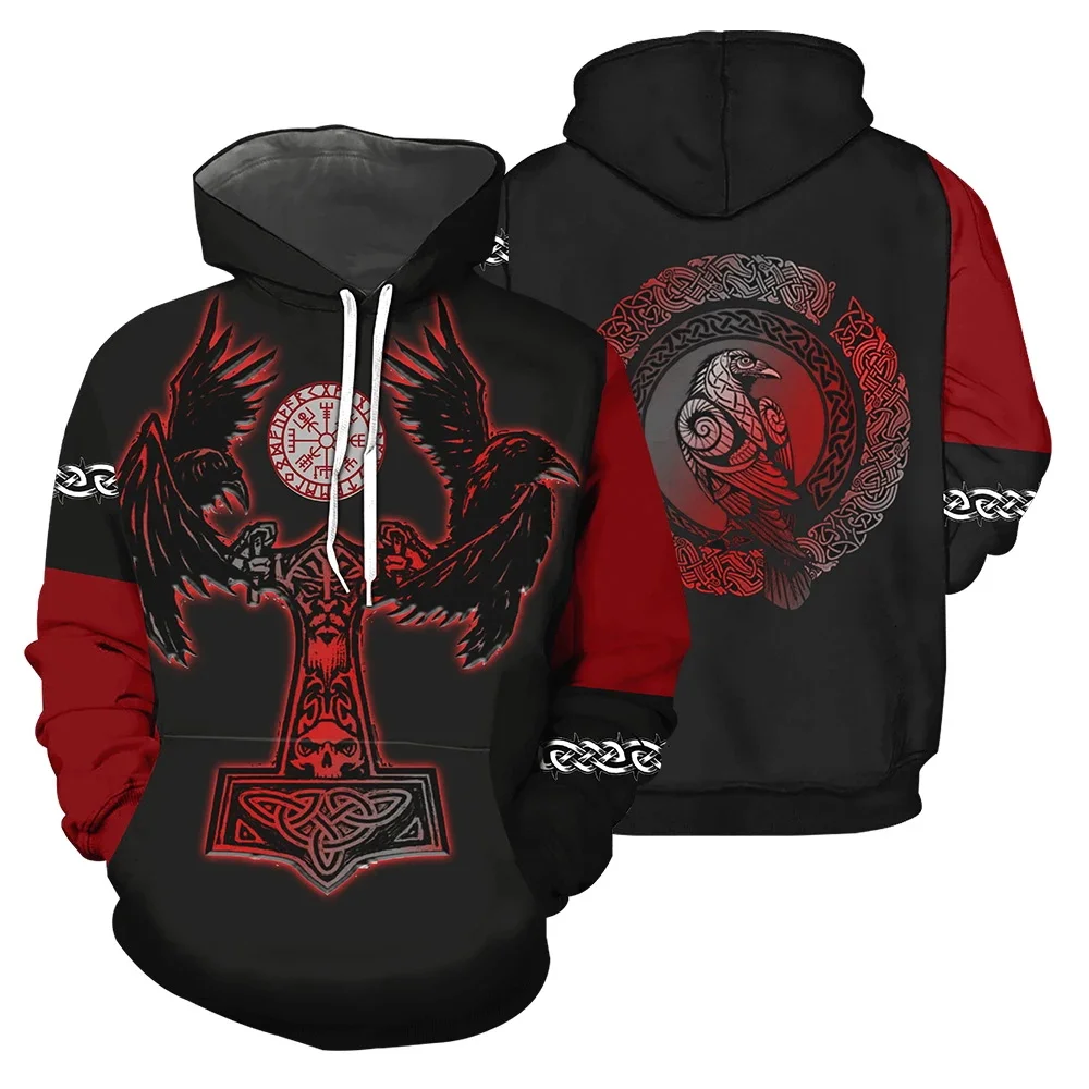 

PLstar Cosmos Viking Tattoo 3D All Over Printed Shirts Tees 3D Print Hoodie/Sweatshirt/Zipper Man Women eagle cross Tattoo