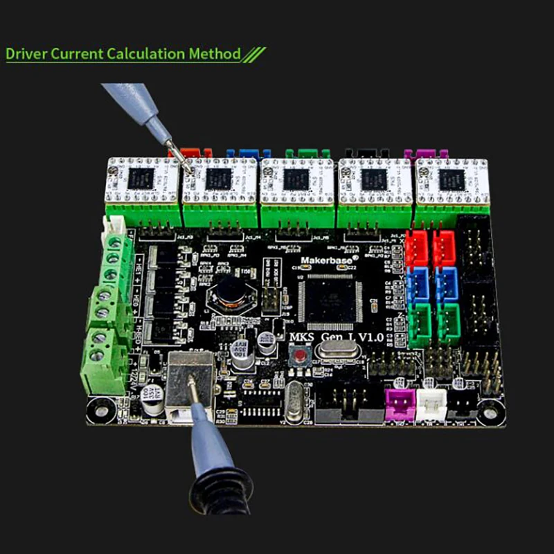 PPYY-Makerbase 5 шт. 3d принтер части StepStick MKS TB67S109 Драйвер шагового двигателя поддержка 1/32 микрошагов и максимальный ток