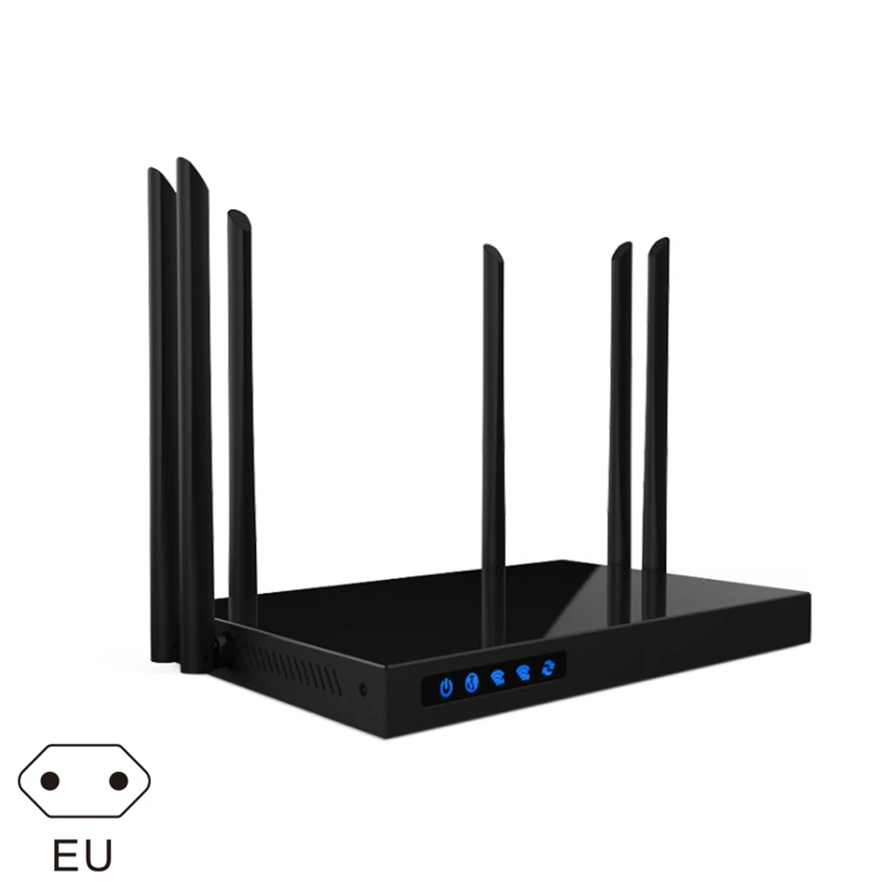 EU Plug 1750Mpbs Wi-Fi маршрутизатор двухдиапазонный широкий охват Высокая мощность антенна, беспроводный маршрутизатор новое поступление - Цвет: EU Plug