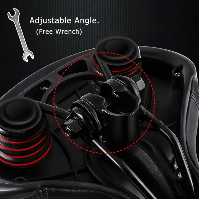 High-quality Durable Comfortable Wide Bicycle Seat Cushion Soft Padded Mountain Bike Road Bike Saddle