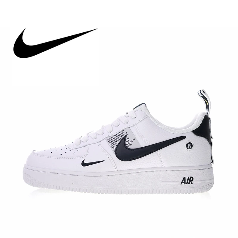 Оригинальный Nike Оригинальные кроссовки Air Force 1 07 LV8 утилита Для Мужчин's Скейтбординг обувь Спорт на открытом воздухе классические туфли на