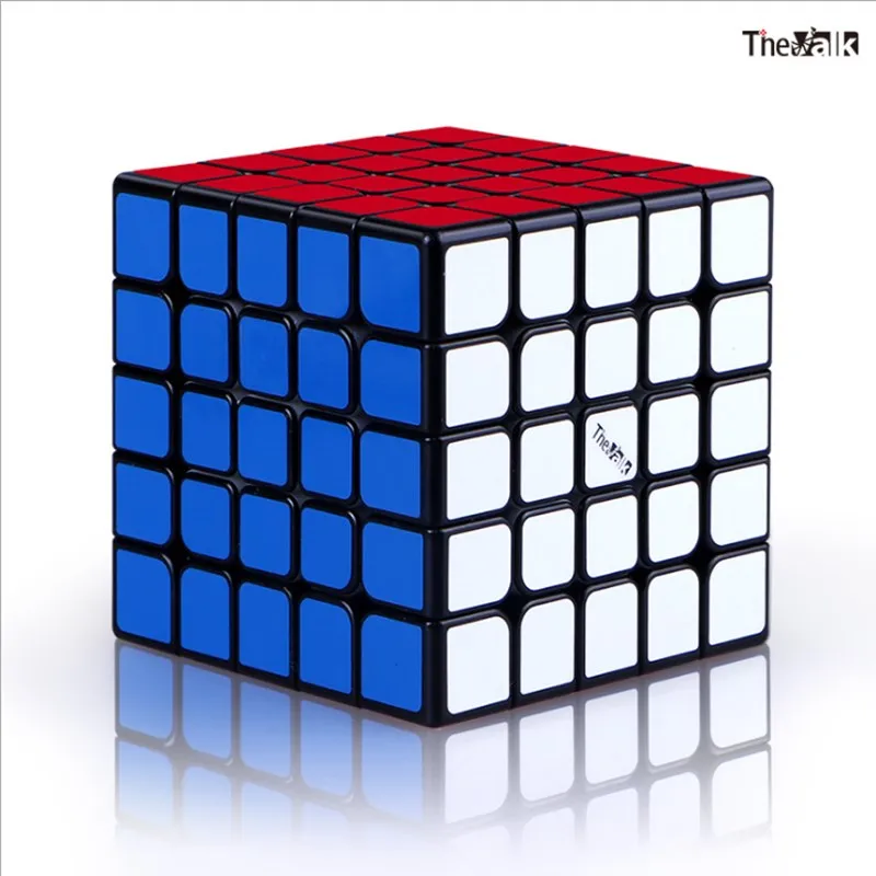 Qiyi Valk5 M Магнитный 5x5x5 скоростной куб, игровой специальный кубик, детская игра-головоломка подарки - Цвет: Black