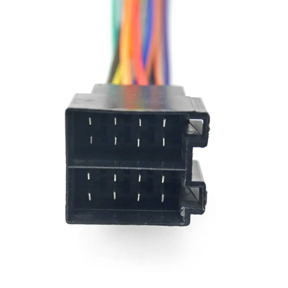 Универсальный Мужской ISO радио провод жгут проводов адаптер Разъем