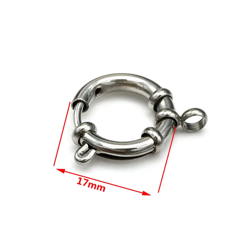 

10pcs Stainless Steel Ring Spring Clasp Jewelry Making Necklace Bracelet Clasp Connector DIY For Jewelry