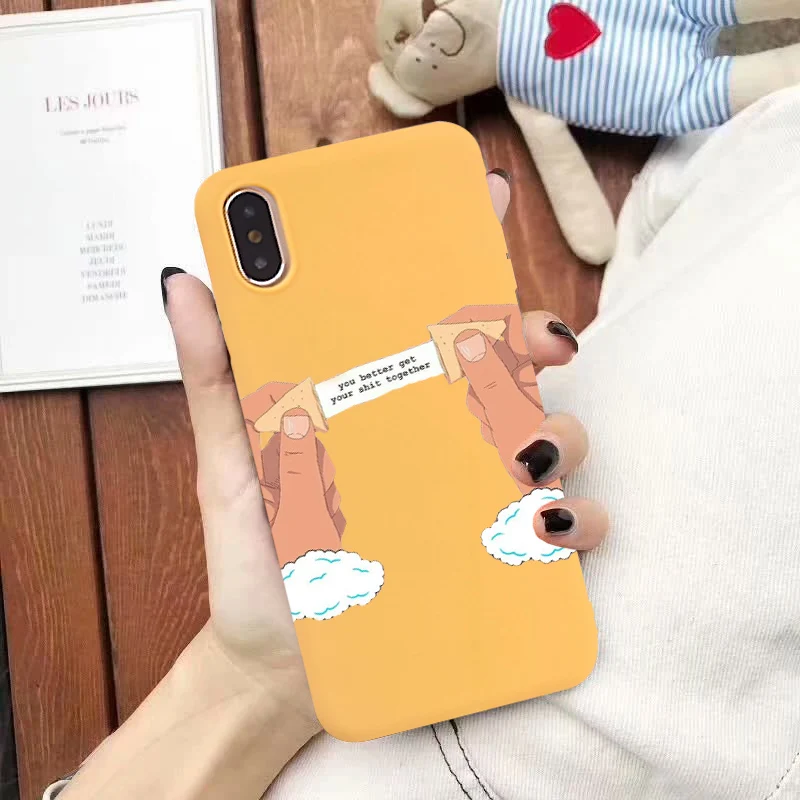 GYKZ Модный чехол для iPhone 7 XS MAX XR X 10 8 6 6s Plus с забавной девушкой мягкий силиконовый