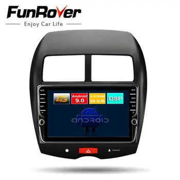 

Funrover android 9.0 2 din car dvd multimedia player for MITSUBISHI ASX Peugeot 4008 Citroen gps navigation 4G+64G Split screen