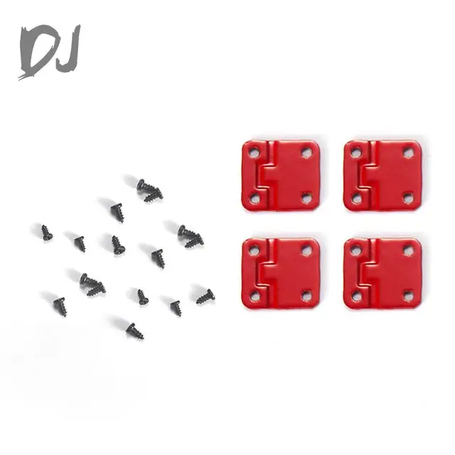 4PCS Trx 4 Colored Metal Door Hinge for 1:10 RC Track Truck Traxxas TRX-4 Defender TRX4 Lily Page