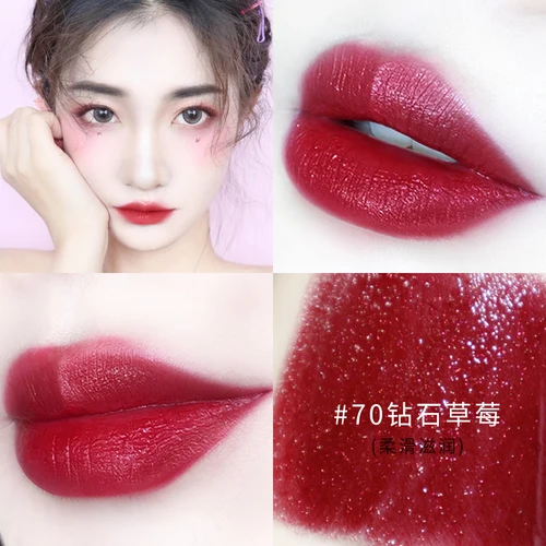 2021 립스틱 릴리프 벨벳 매트 립스틱 세트, 방수 지속 색소, 배텀 레드 누드 입술 화장품 3