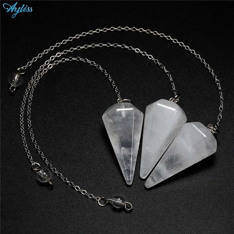 Ayliss Прямая поставка маятники из драгоценного камня для приданого граненый Wicca