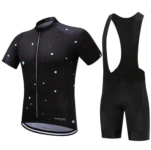 Jersey and Pants Мужские летние pro Велоспорт BIB велосипед комплект одежды короткий mtb Джерси Комплект Одежда мальлот велосипедный триатлонный костюм платье мужской - Цвет: Jersey and Pants