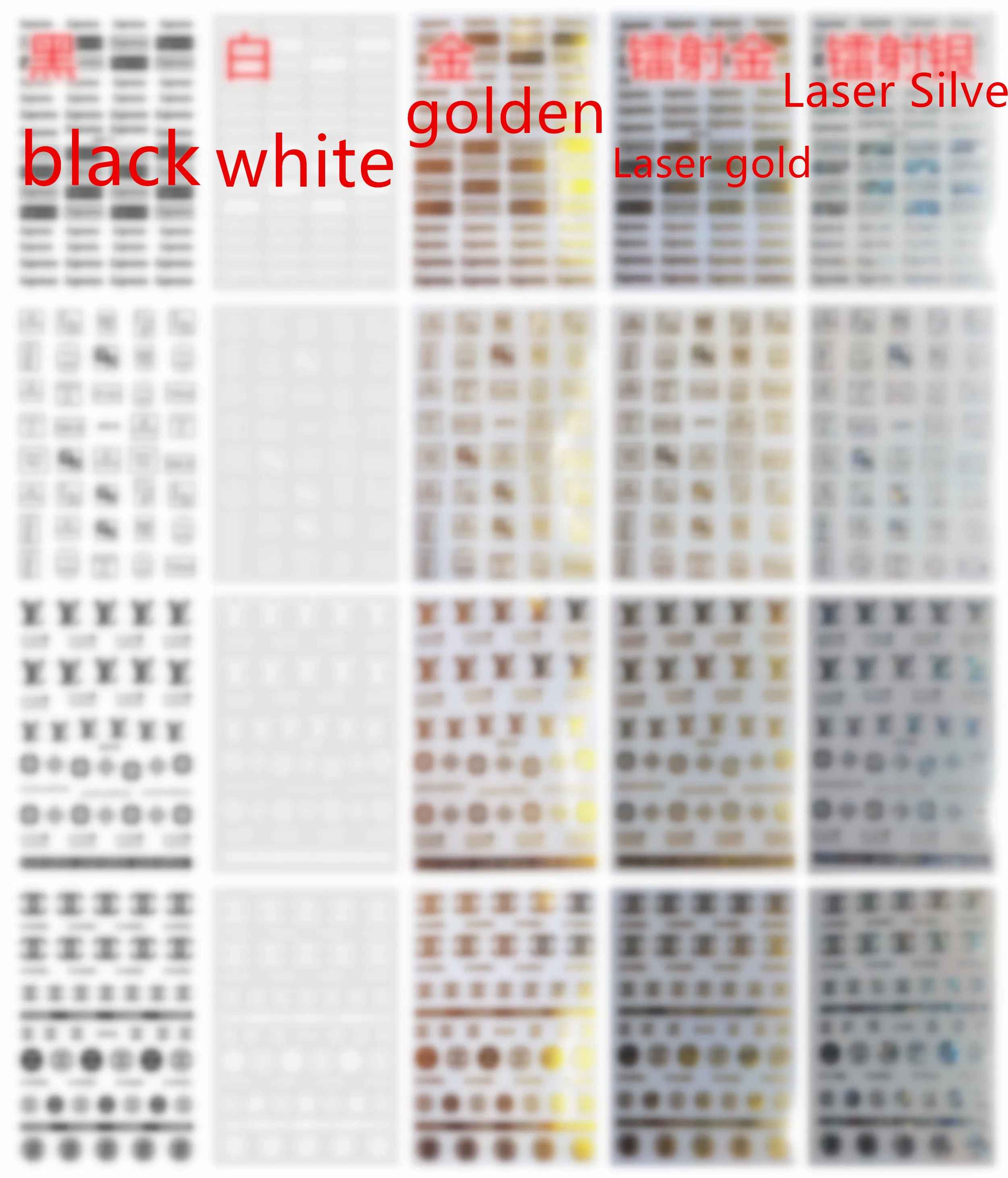 

2020 20pcs new 5 color laser manicure stickers4 different designs
