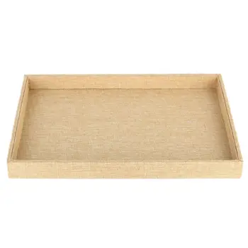 

Multifunctional Beige Velvet Stackable Jewelry Pendant Tray Organization Display X7JB