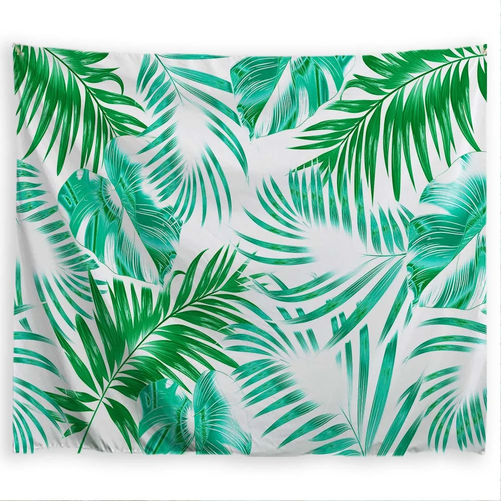 

PROCIDA Plant Tapestry Wall Hanging Nature Art Polyester Fabric Green Leaves Theme, Wall Decor for Dorm, Bedroom,Nail included