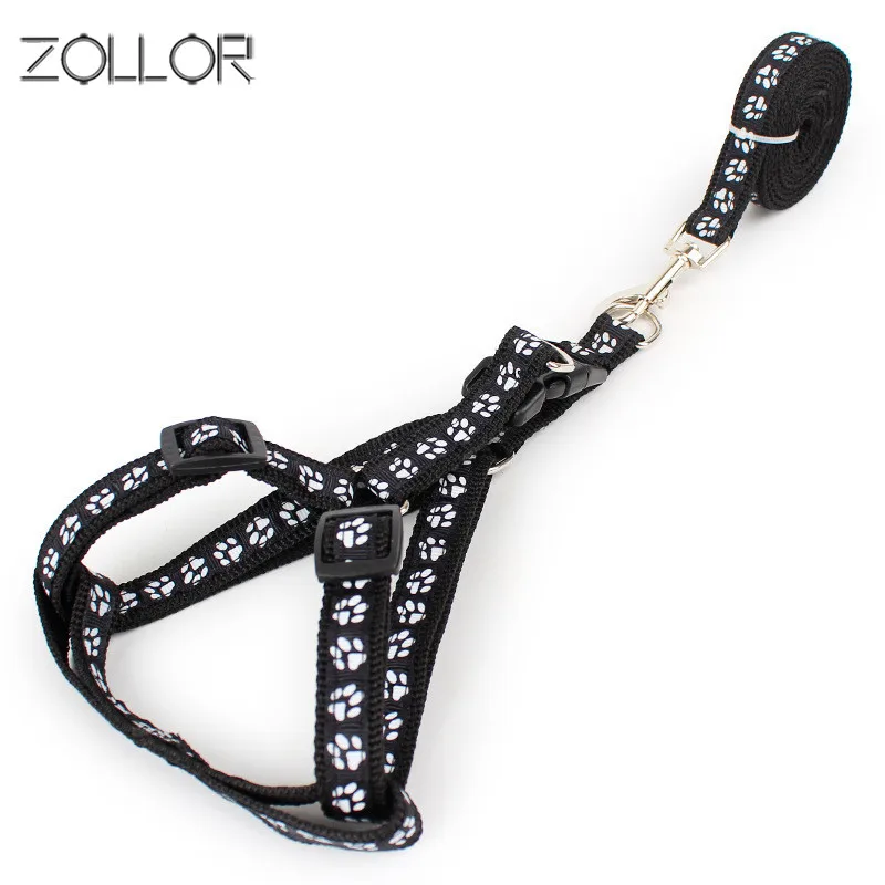 

ZOLLOR 2020 NEW Fashion patch chest-type pet traction rope colorful print pet leash pet suppliesAdjustable Dog Pet Accessories