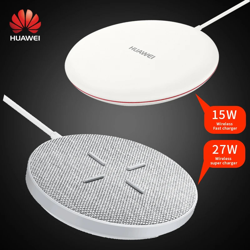 Беспроводное зарядное устройство Huawei 15 Вт CP60 27 CP61 для Mate 40 30 20 RS P40 P30 Pro iPhone X 8 plus XS Max