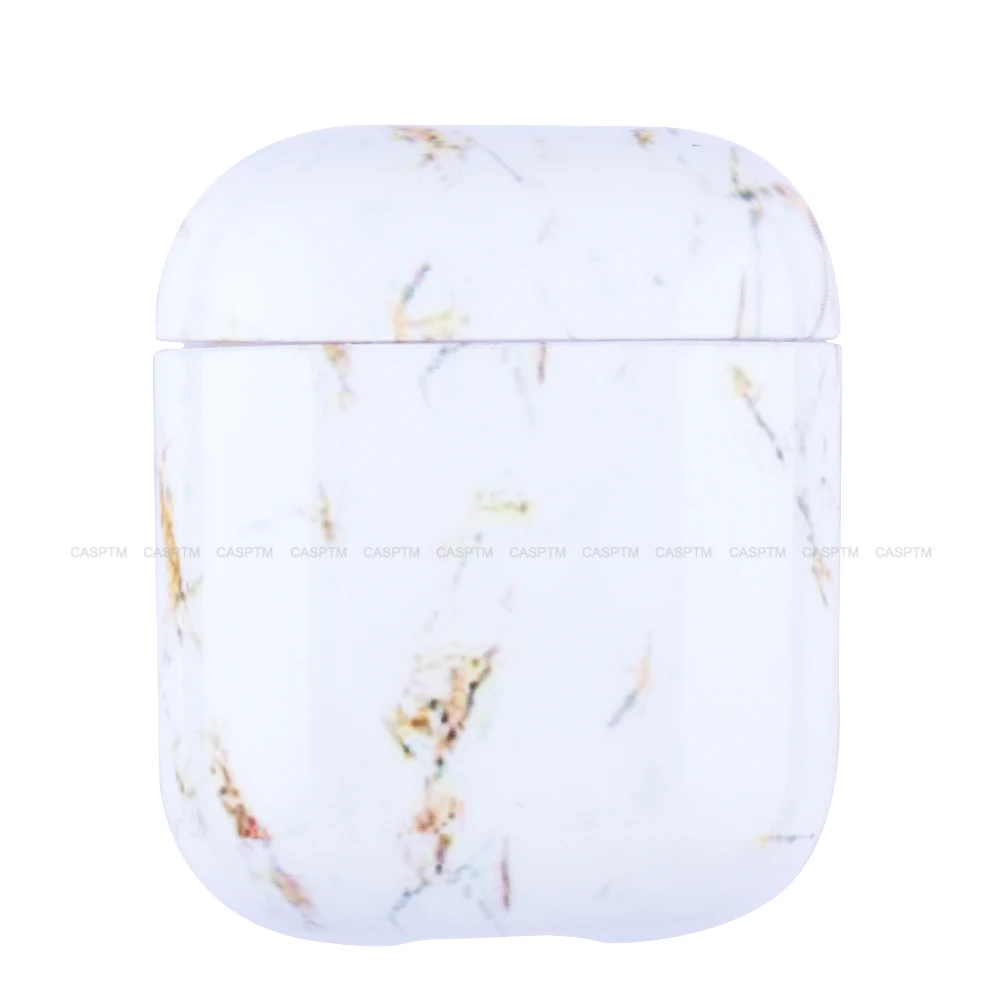 03 Чехол для влюбленных пар для Apple AirPods 2, наушники с мраморным узором, мягкая ТПУ коробка для наушников чехол для Apple AirPods 1, 2, чехол, чехол - Цвет: 03