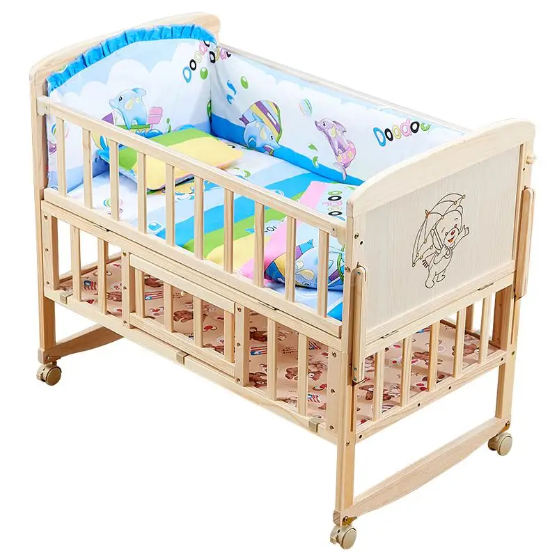 baby cot with cradle