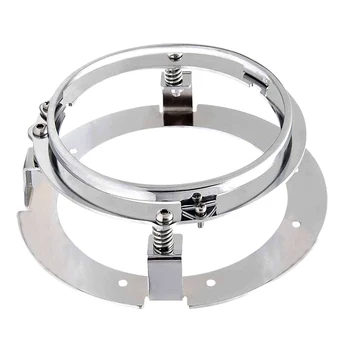 

1 5 3/4 "5.75" headlight bracket kit Black / Chrome, for motorcycles, for 5.75 "LED headlights