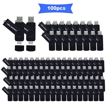 

100pcs/lot Real capacity Flash Drive 64G 8G TYPE-C pen Drive 32G 16G micro usb Smart Phone thumb pendrive memory stick usb stick
