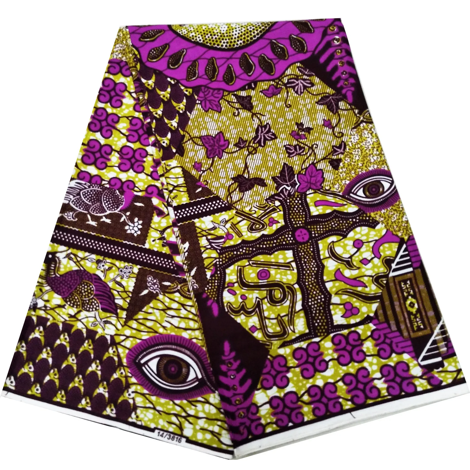 Новейший высококачественный настоящий Африканский вощеная ткань с принтом настоящий голландский воск V 759