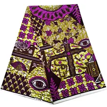 Новейший высококачественный настоящий Африканский вощеная ткань с принтом настоящий голландский воск V 759