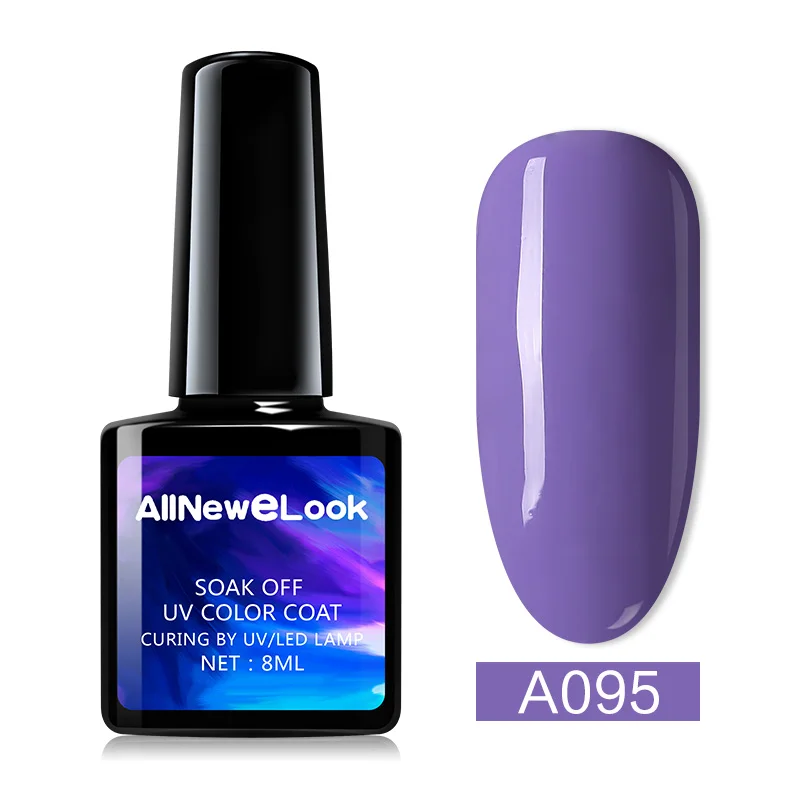 Allnewelook нейл-арта светодиодный лак для ногтей продукты для профессионалов UV лампа длительного действия Гель-лак для ногтей, Цвет 8 мл 120 Цвет лак - Цвет: 095