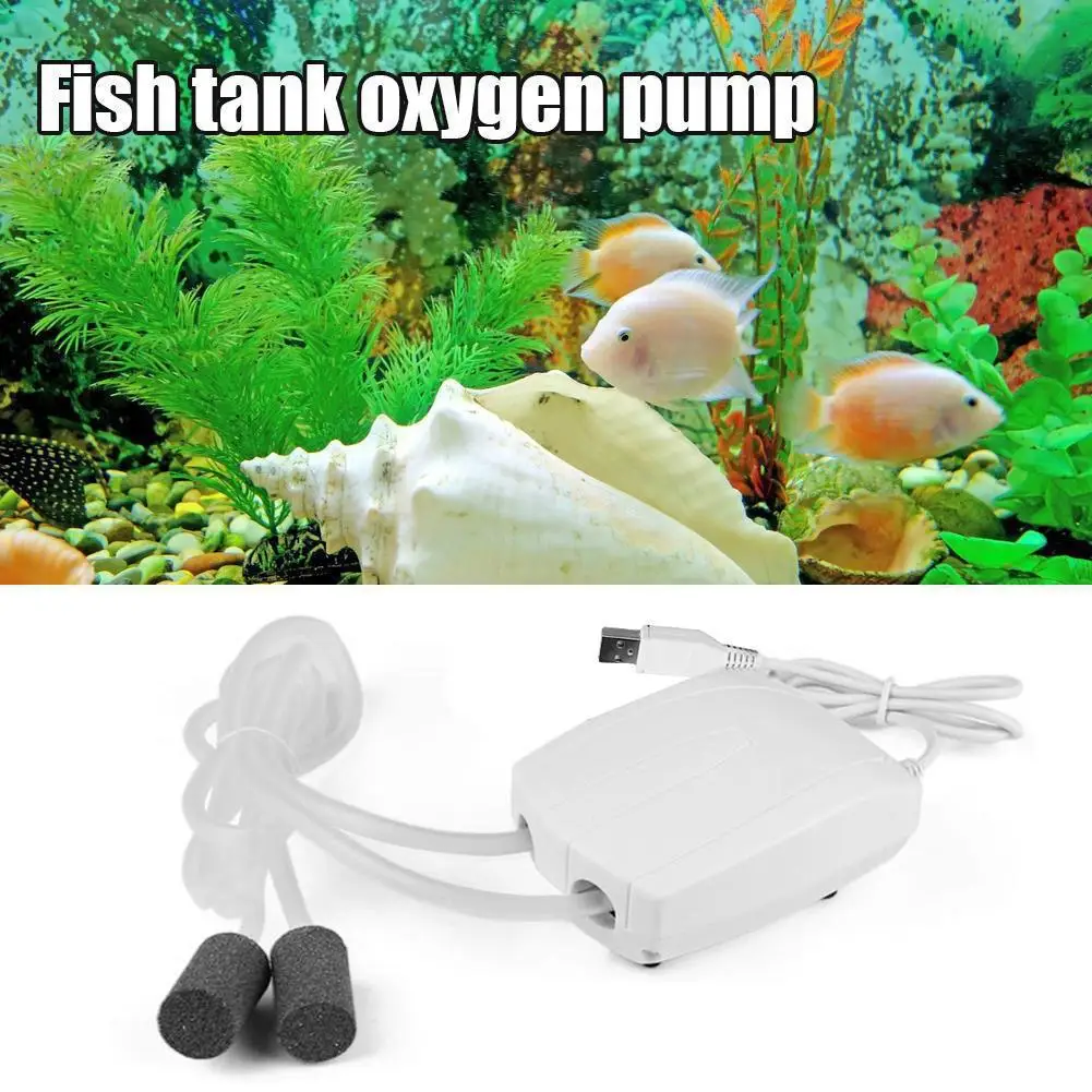 Home High Power Single/Double Hole Silent Aquarium Air Pump for Fishing