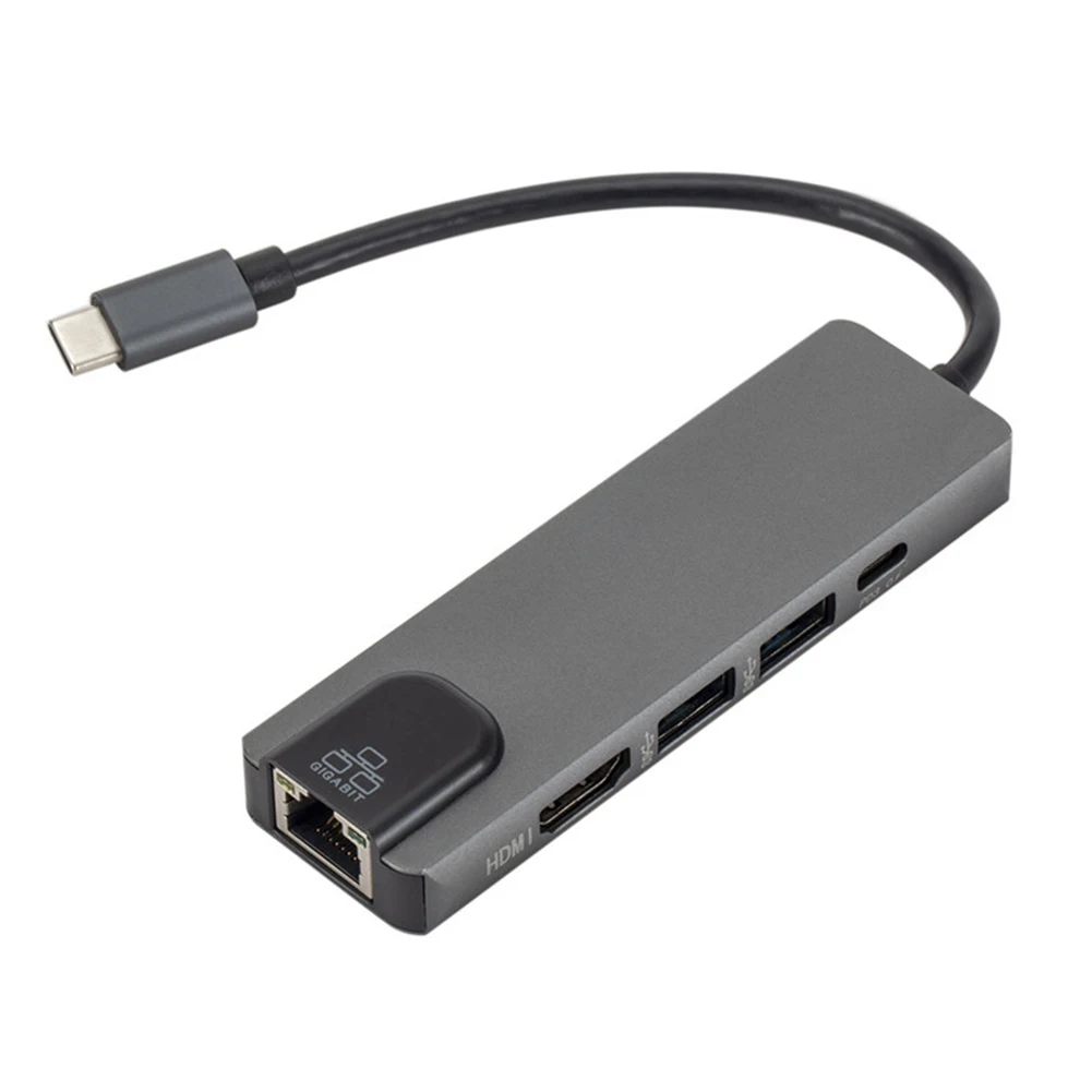 Usb-хаб к Мульти USB 3,0 4K HDMI/Rj45 адаптер док-станция для MacBookPro USB-C type C 3,1 разветвитель 4 порта USB C концентратор HDMI для samsung dex