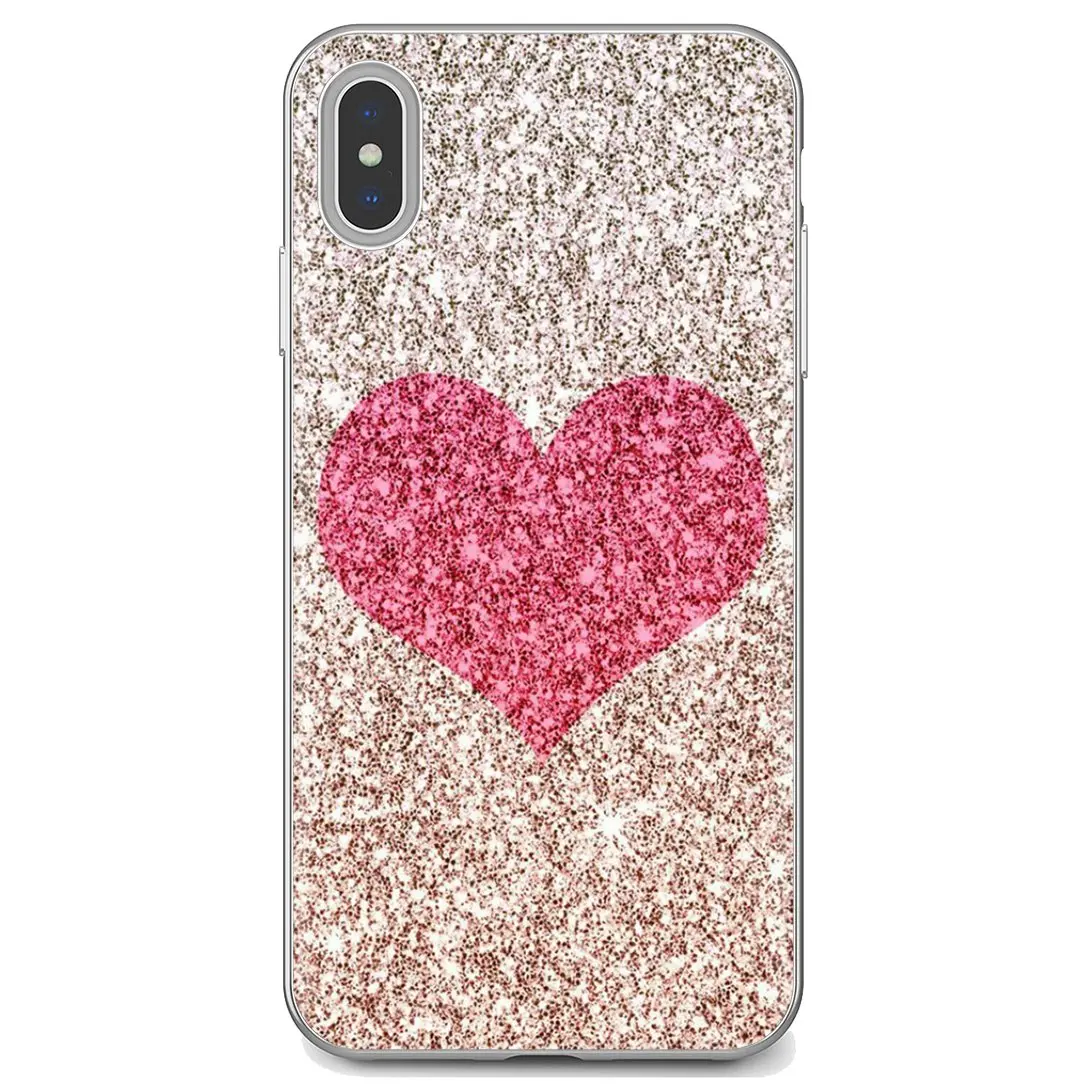 For Meizu M6 M5 M6S M5S M2 M3 M3S NOTE MX6 M6t 6 5 Pro Plus U20 Silicone Phone Case Sequins heart shape Color meizu phone case with stones Cases For Meizu