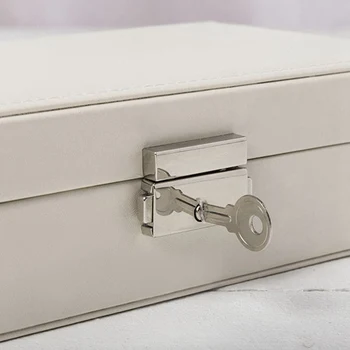 

-Jewelry storage box ring earrings necklace multi-function jewelry storage box portable travel- ztou