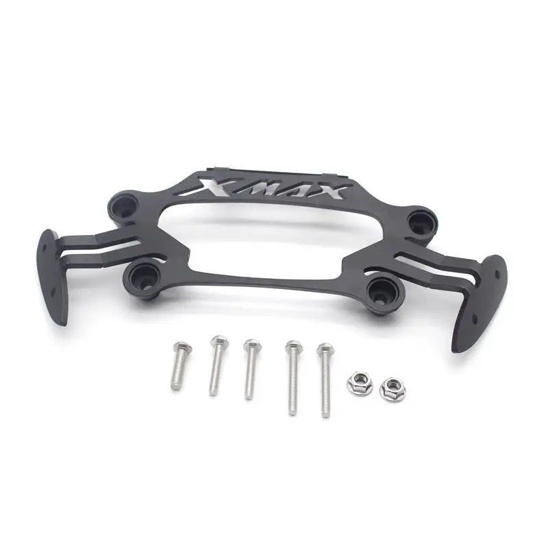 Bracket Передняя подставка для мотоцикла, держатель смартфона для Yamaha XMAX X-MAX 250 300-, Кронштейн для мобильного телефона, gps кронштейн для зеркала - Цвет: Bracket