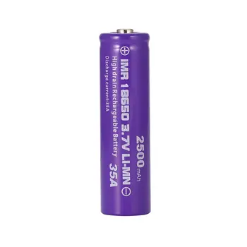 

1 pc 18650 Li-Ion 2500Mah Large Capacity 3.7V Rechargeable Battery For Led Torch Flashlights Blue New Torch Batteries