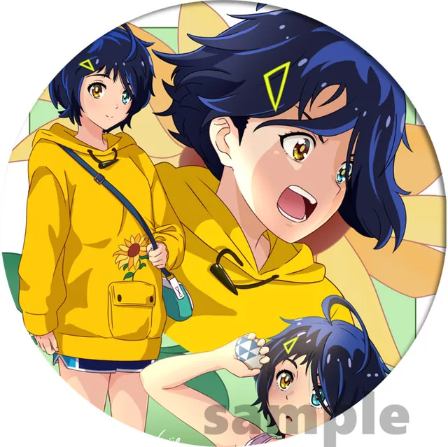 Cartoon WONDER EGG PRIORITY Ohto Ai Cosplay Badge Brooch Pin Anime Accessories For Clothes Backpack Decoration gift 13