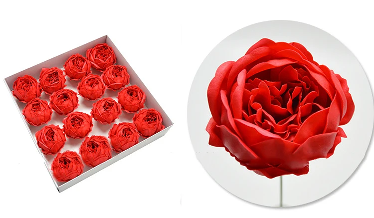9 см 16 шт./кор. мыло пион искусственный бутон розы мыло цветок голова на День Святого Валентина подарок любовь подарок DIY свадебный домашний декор