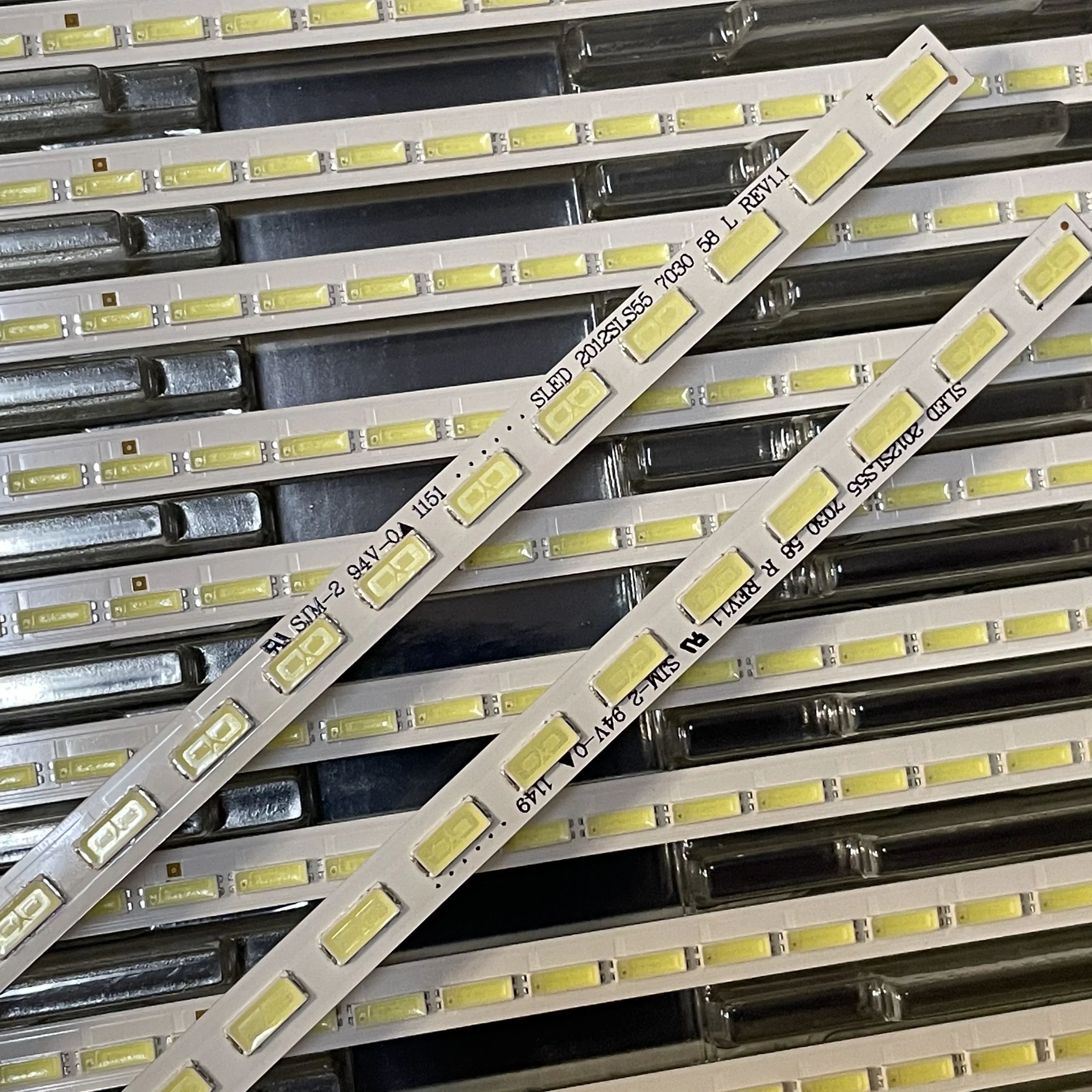 2pcs LED backlight strip for SONY KDL-55HX755 KDL-55HX750 KDL-55EX640 KLV-55EX630 SLED 2012SLS55 7030 58 L R LJ64-03374A 03374B | Лампы и