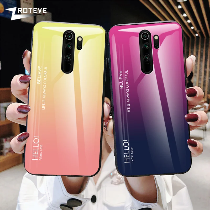 Чехол для Redmi Note 8 Pro ZROTEVE стеклянный чехол Xiaomi 8T из закаленного стекла 7