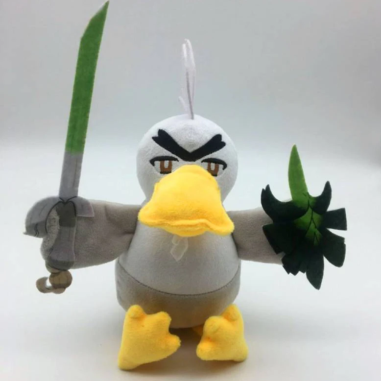 Милые Scorbunny Grookey Sobble плюшевые куклы эльф Kawaii Sirfetch 'd мягкие игрушки Кролик ящерица обезьяна утка подарки для детей ребенок - Цвет: Sirfetch d