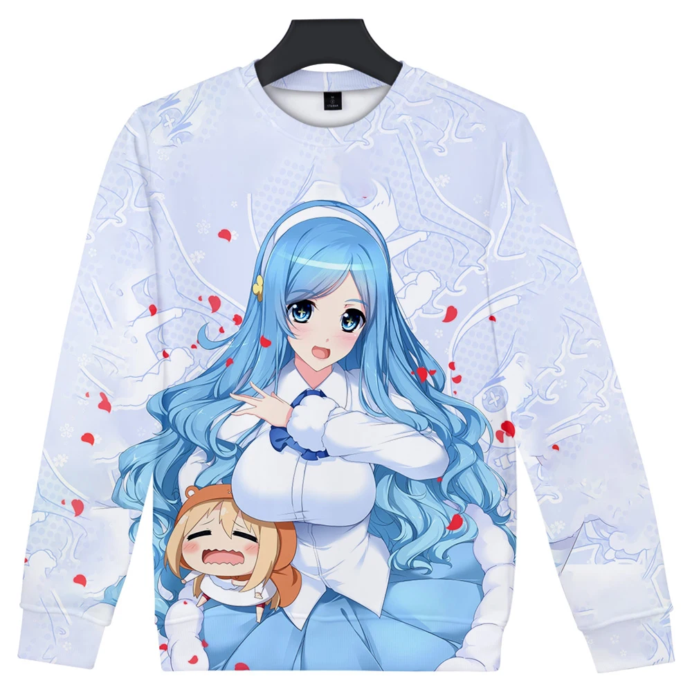 Himouto! Уличная Толстовка Umaru-chan с круглым вырезом и длинными рукавами, хлопковая Толстовка Harajuku, Весенняя Толстовка для женщин